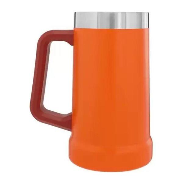 CANECA TÉRMICA DE CERVEJA STANLEY LARANJA 710ml - COD. 8043-00 Imagem de CANECA TÉRMICA DE CERVEJA STANLEY LARANJA 710ml - COD. 8043-00