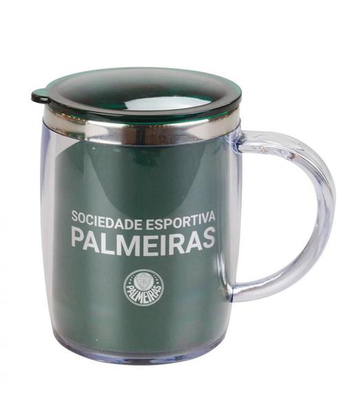 Imagem de Caneca Térmica Faixa Com Tampa 450ml - Palmeiras Invicto