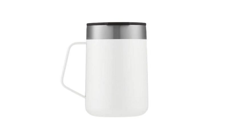 Imagem de Caneca termica inox contigo 414 ml parede dupla com tampa e alça- branco