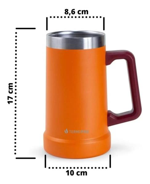 Imagem de Caneca Térmica Inox De Cerveja Chopp À Vácuo 709ml