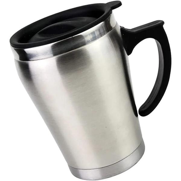 Imagem de Caneca térmica inox para bebidas 350 ml chá/bebidas quente portátil resistente