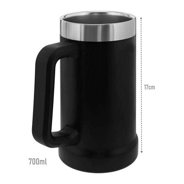 Imagem de Caneca Térmica Inox Para Cerveja Gelada 700ml - Mimo