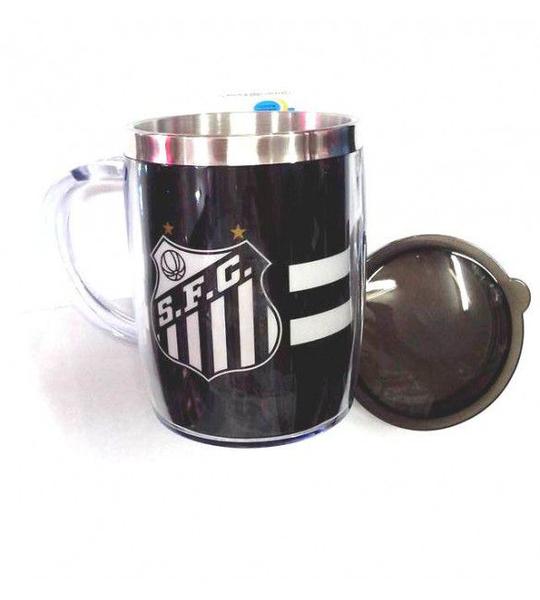 Imagem de Caneca Térmica Listrada Santosl 450 Ml