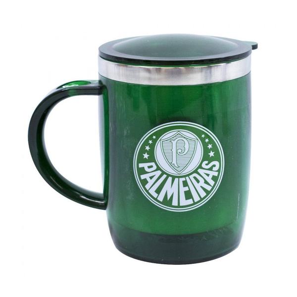 Imagem de Caneca termica palmeiras com tampa - mileno