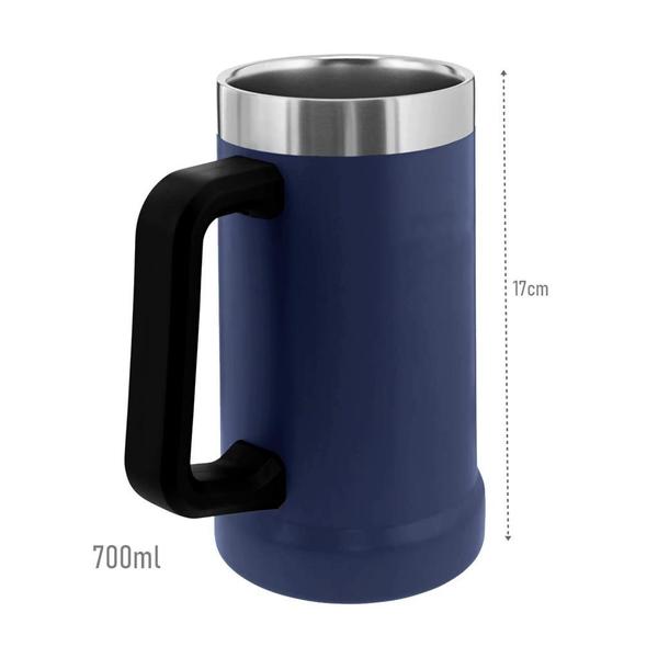 Imagem de Caneca Térmica Para Cerveja Parede Dupla 700 Ml - Mimo