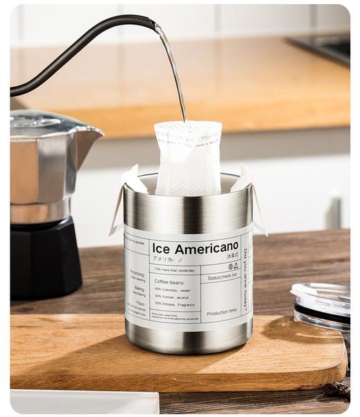 Imagem de Caneca Térmica Portátil de Aço Inox Ice Americano 400ML