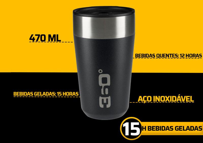 Imagem de Caneca Térmica Preto 475ml Sea Summit Nautika