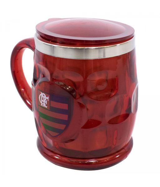 Imagem de Caneca Térmica Relevo Com Tampa 500ML - Flamengo