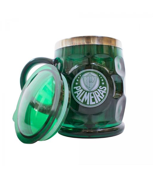 Imagem de Caneca Térmica Relevo Com Tampa 500ML - Palmeiras