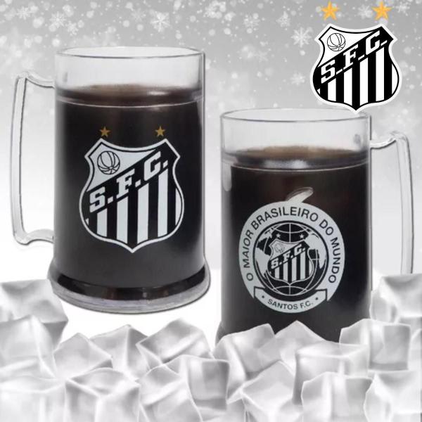 Imagem de Caneca Térmica Santos Oficial Ideal Bebidas Geladas Presente