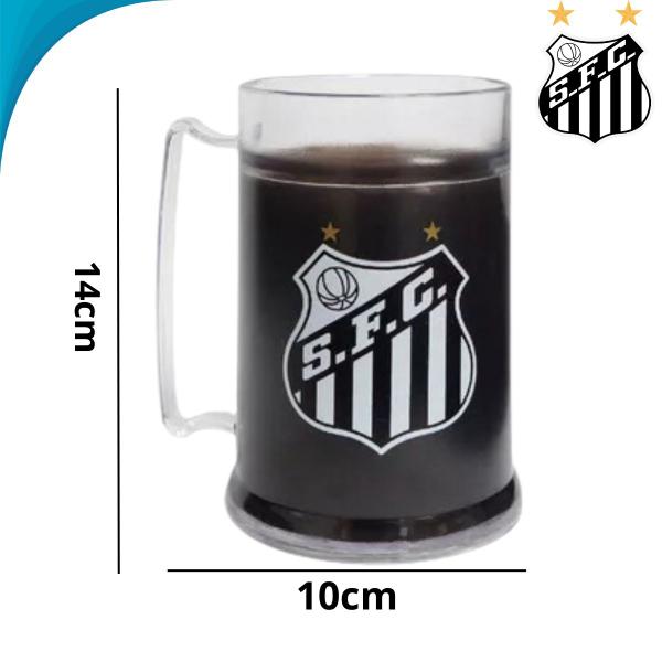 Imagem de Caneca Térmica Santos Oficial Ideal Para Bebidas Geladas Presente Para Torcedor