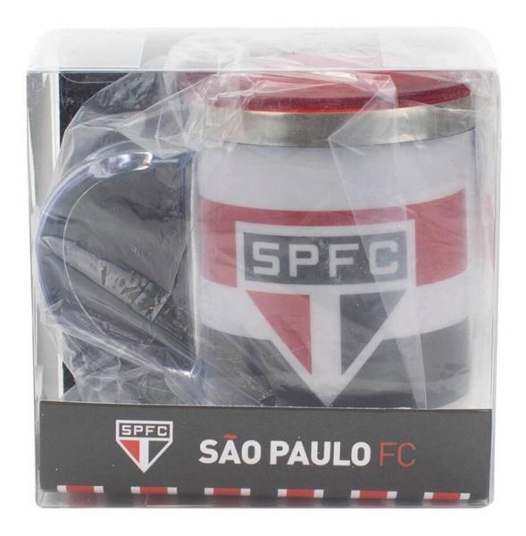 Imagem de Caneca Térmica Tampa 450ml São Paulo Listras