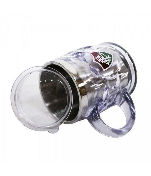 Imagem de Caneca Térmica Transparente Com Tampa 500ml - Fluminense