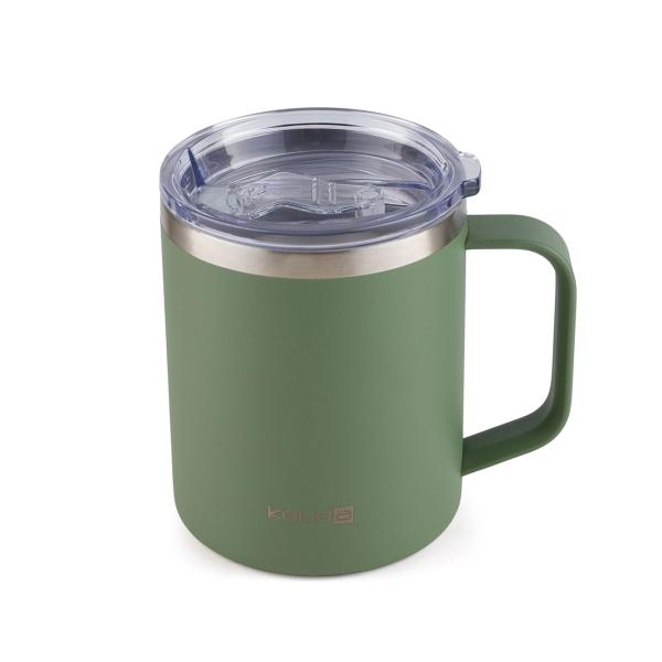 Imagem de Caneca Térmica Verde Militar Com Tampa 370ml Kouda