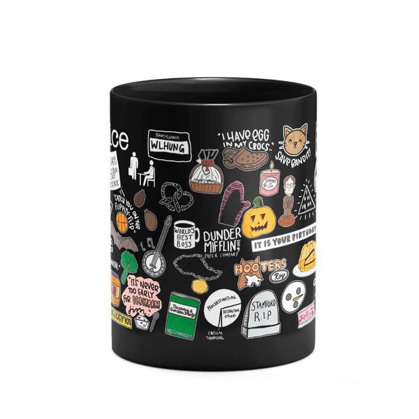 Caneca The Office Icons Moments - Preta - JPS INFO Imagem de Caneca The Office Icons Moments - Preta