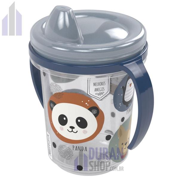 Imagem de Caneca Transição Plástico 330ml Alça Removível Bichinhos - Plasútil