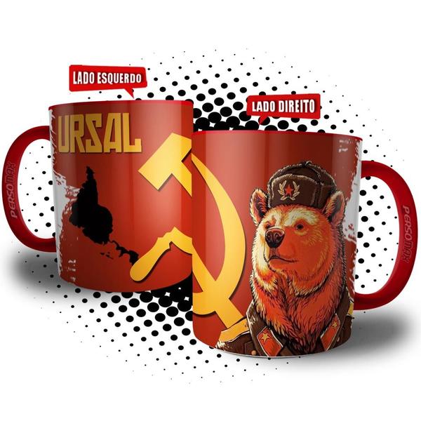 Imagem de Caneca Ursal Meme da União das Repúblicas da América Latina - Xícara Zoeira Divertida Humor