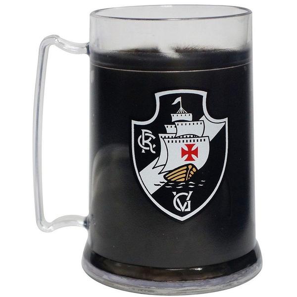 Imagem de Caneca Vasco Gel Preto Congelante 300 ML Escudo Oficial