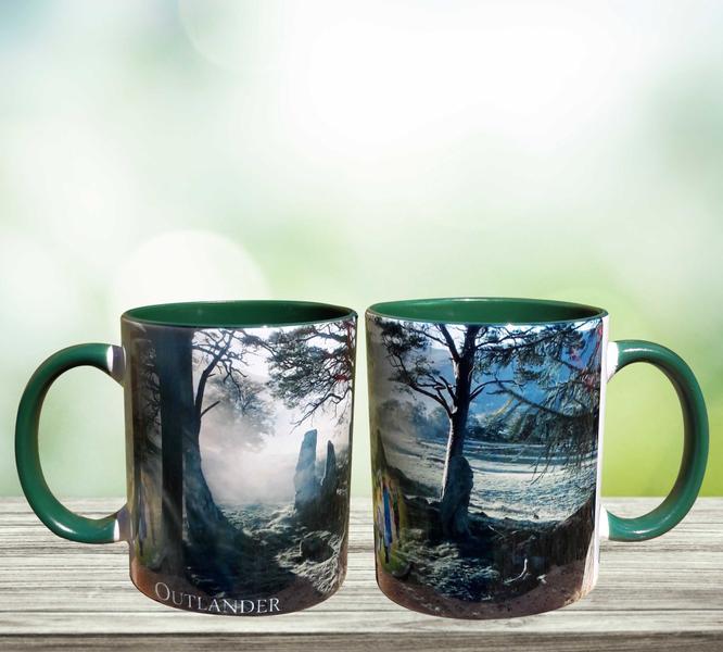 Imagem de Caneca Verde Personalizada Presente Pedras Escócia