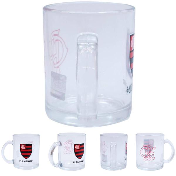 Imagem de Caneca Vidro 350ml Com Abridor Flamengo Mileno REF.:TWZB13150B-5