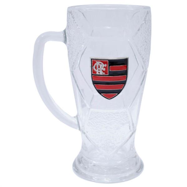 Imagem de Caneca Vidro Bola Futebol 630ml - Flamengo