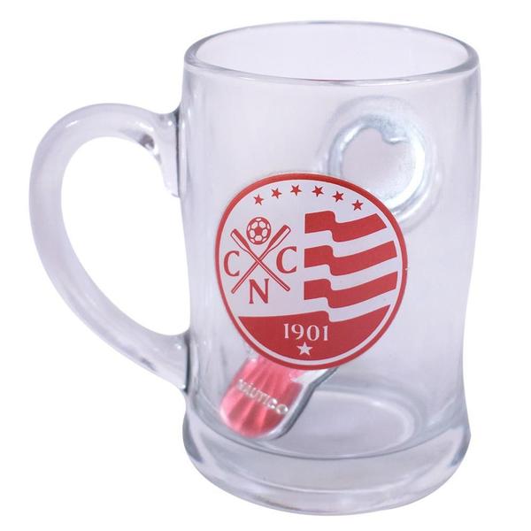 Imagem de Caneca Vidro Chopp Abridor De Garrafas 380Ml - Náutico