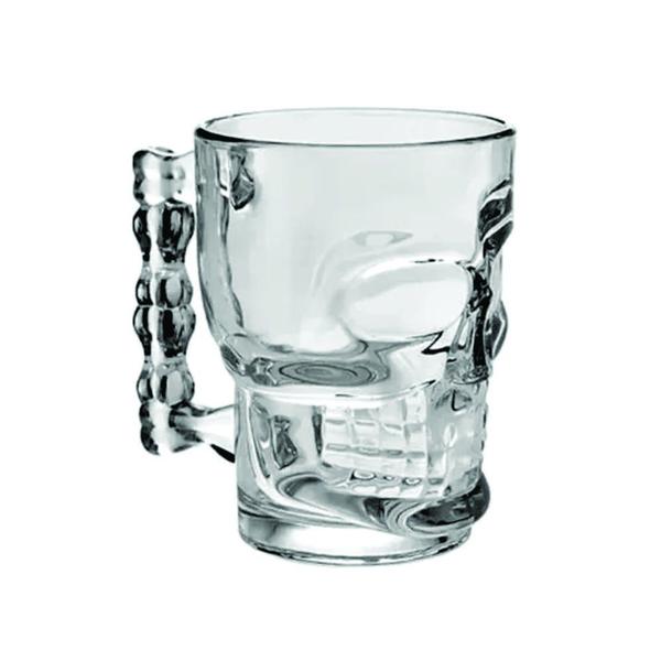 Imagem de Caneca vidro chopp caveira 500ml c/2 ref 193327