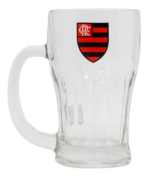 Imagem de Caneca Vidro Com Abridor Garrafas 450ml - Flamengo