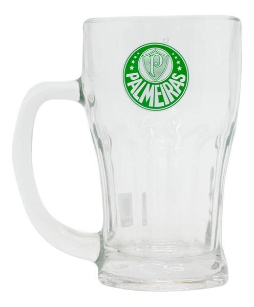 Imagem de Caneca Vidro Com Abridor Garrafas 450ml - Palmeiras