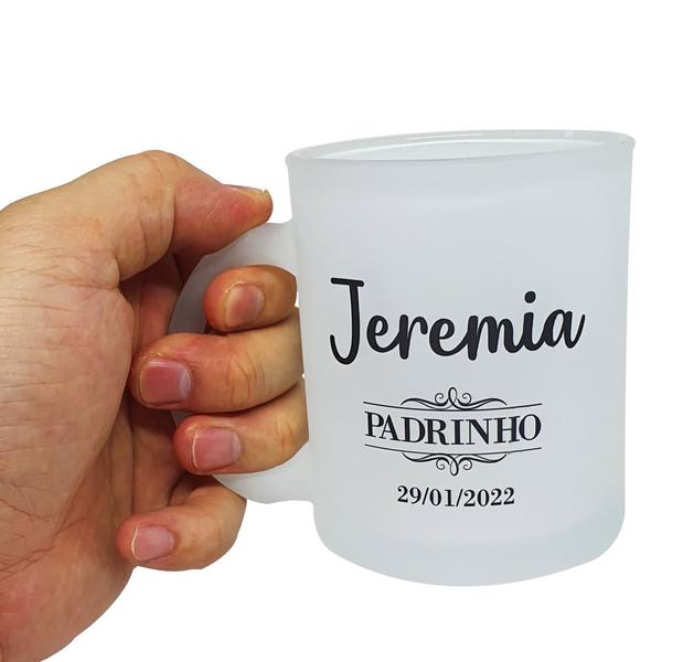 Imagem de Caneca Vidro Personalizado Lembrancinha Padrinho Batizado