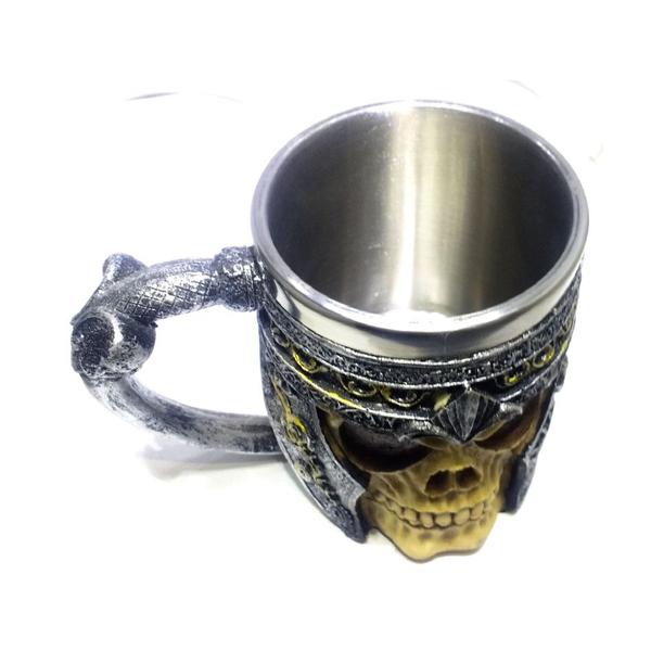 Imagem de Caneca Viking Caveira Medieval Chopp Presente Decora Festa