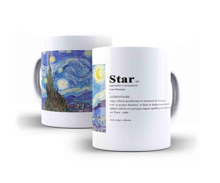 Imagem de Caneca vincent van gogh "a noite estrelada"