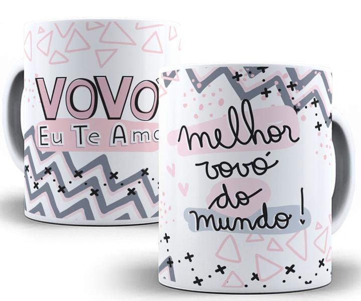 Imagem de Caneca vovó eu te amo melhor vó do mundo presente família