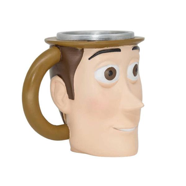 Imagem de Caneca Xerife Woody 3D Resina E Aço Inox 250 Ml Oficial Toy Story Disney Pixar - Zona Criativa