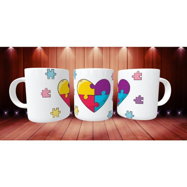 Imagem de Caneca Xícara Autista Autismo Personalizada Inclusão Diversos Modelos Variedades