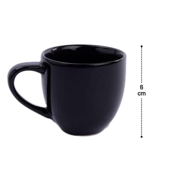 Imagem de Caneca xícara de porcelana 95ml lisa café e chá utilidades cozinha moderna