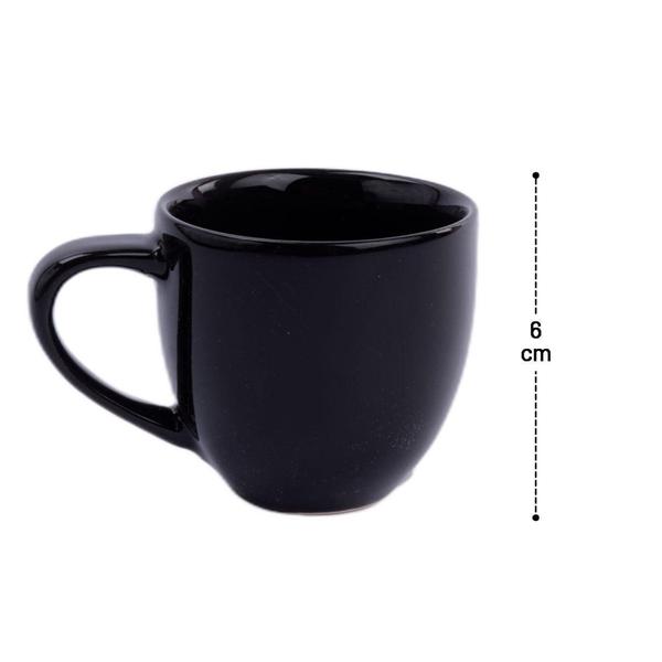 Imagem de Caneca xícara de porcelana 95ml lisa café e chá utilidades.