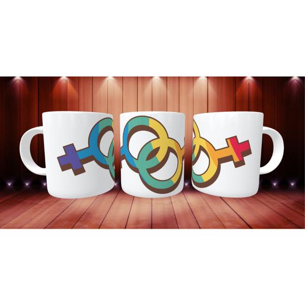 Imagem de Caneca Xícara Personalizada Todes Amigue  LGBT e LGBTQIA+ Porcelana- MEGA OFERTA!