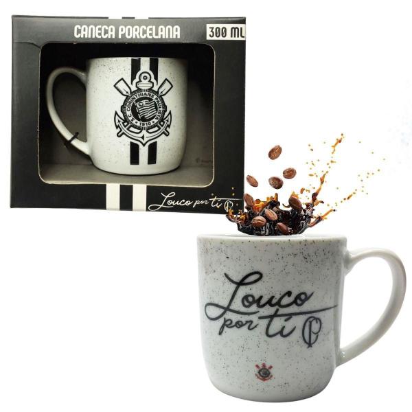 Caneca Xicara Porcelana Branca Premium Urban 300Ml Café - Brasfoot Imagem de Caneca Xicara Porcelana Branca Premium Urban 300Ml Café