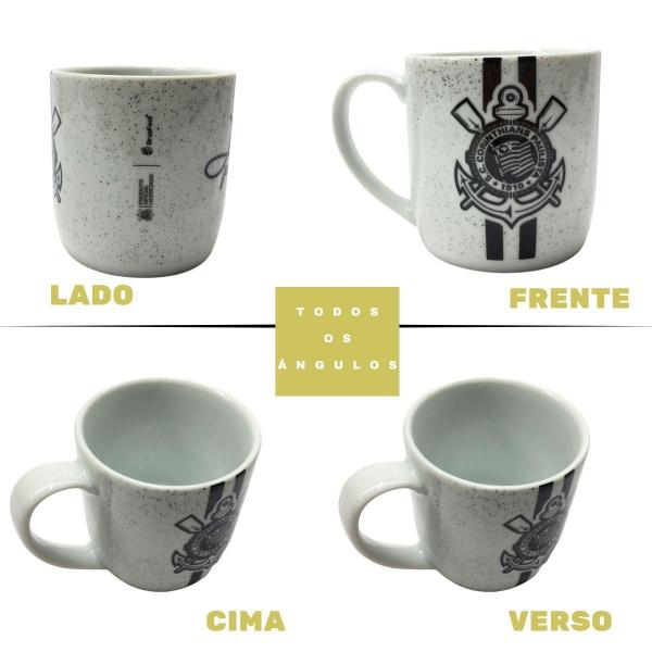 Caneca Xicara Porcelana Branca Premium Urban 300Ml Café - Brasfoot Imagem de Caneca Xicara Porcelana Branca Premium Urban 300Ml Café