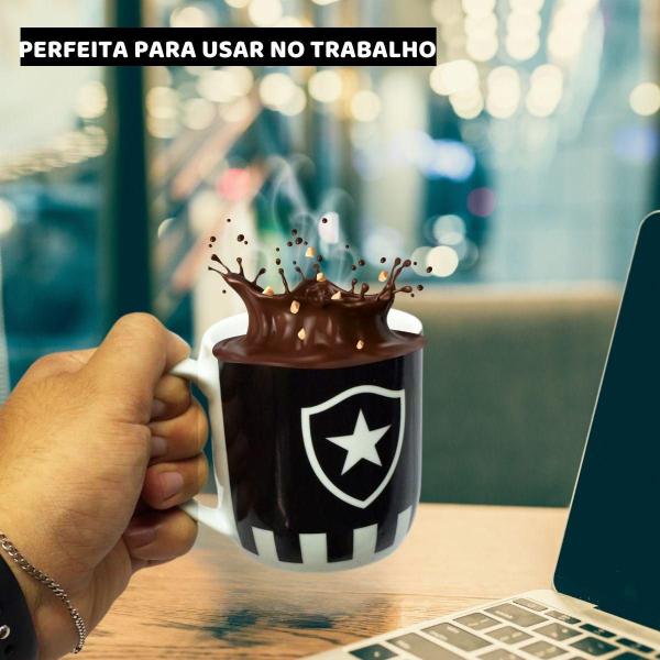 Imagem de Caneca Xicara Porcelana Premium Urban 300Ml Café Botafogo