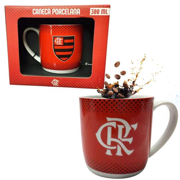 Imagem de Caneca Xicara Porcelana Vermelha Premium 300Ml Café Sigla