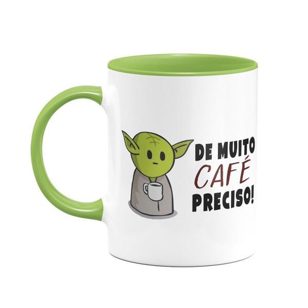 Imagem de Caneca Yoda De muito café - B-green