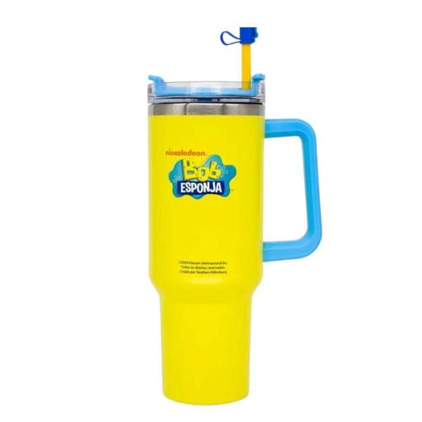 Imagem de Canecão Térmico Tumbler Bob Esponja Com Pingente