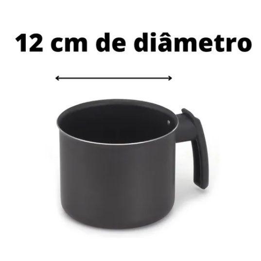 Imagem de Caneco  Leiteira Fervedor Teflon/Antiaderente Numero 12 Cm