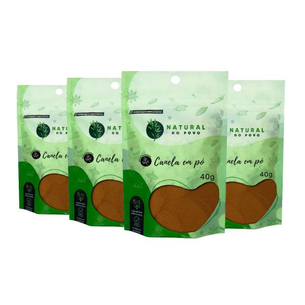 Canela em Pó Pote com Dosador Kit 4 Ingredientes Selecionados 40g Pouch - Natural do Povo Imagem de Canela em Pó Pote com Dosador Kit 4 Ingredientes Selecionados 40g Pouch