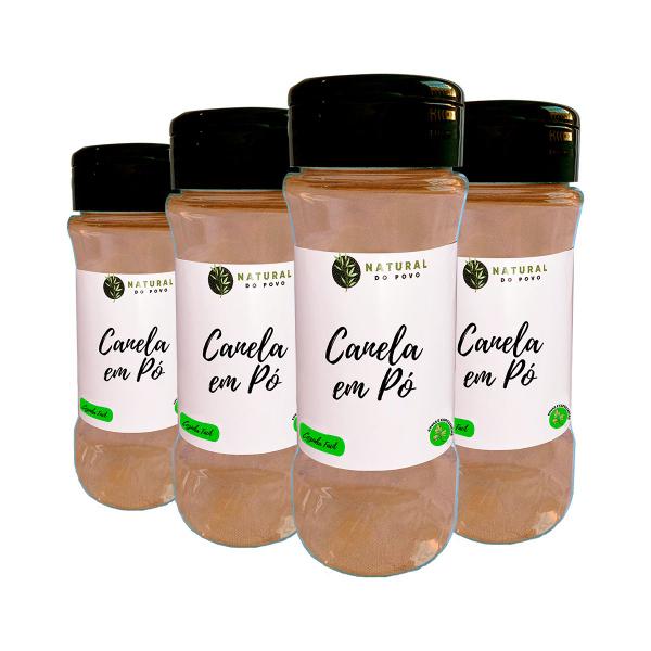 Canela em Pó Sabor e Praticidade Kit 4 Pote com Dosador 75g - Natural do Povo Imagem de Canela em Pó Sabor e Praticidade Kit 4 Pote com Dosador 75g
