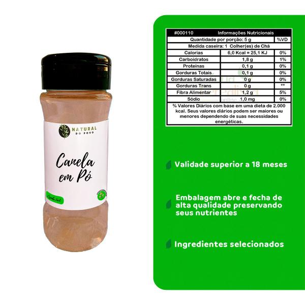Canela em Pó Sabor e Praticidade Kit 4 Pote com Dosador 75g - Natural do Povo Imagem de Canela em Pó Sabor e Praticidade Kit 4 Pote com Dosador 75g