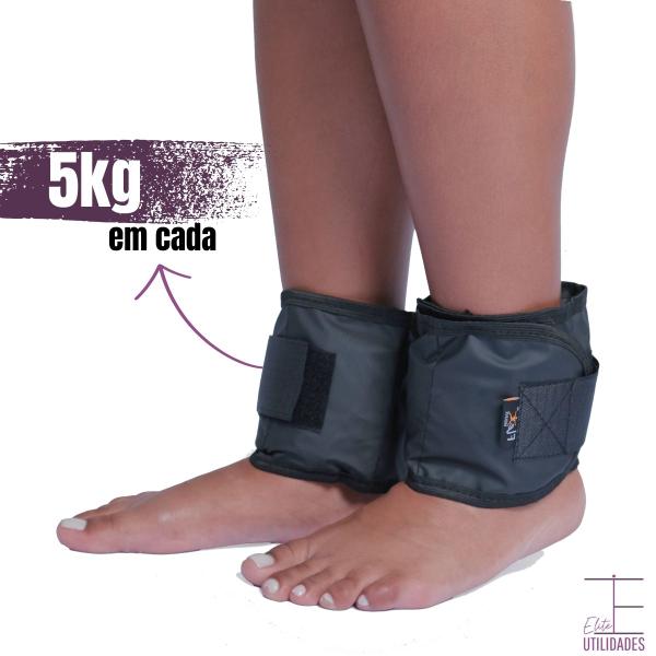 Imagem de Caneleira 5kg Preto Par