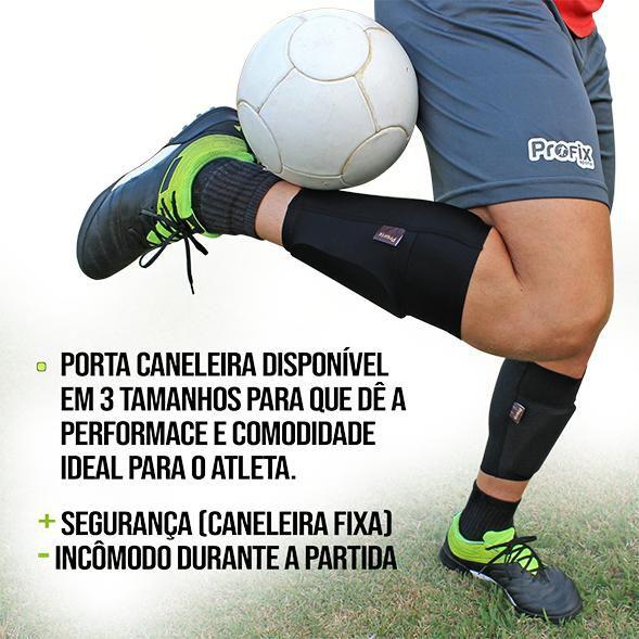 Imagem de Caneleira de Futebol (Fé em Deus) + Porta Caneleira